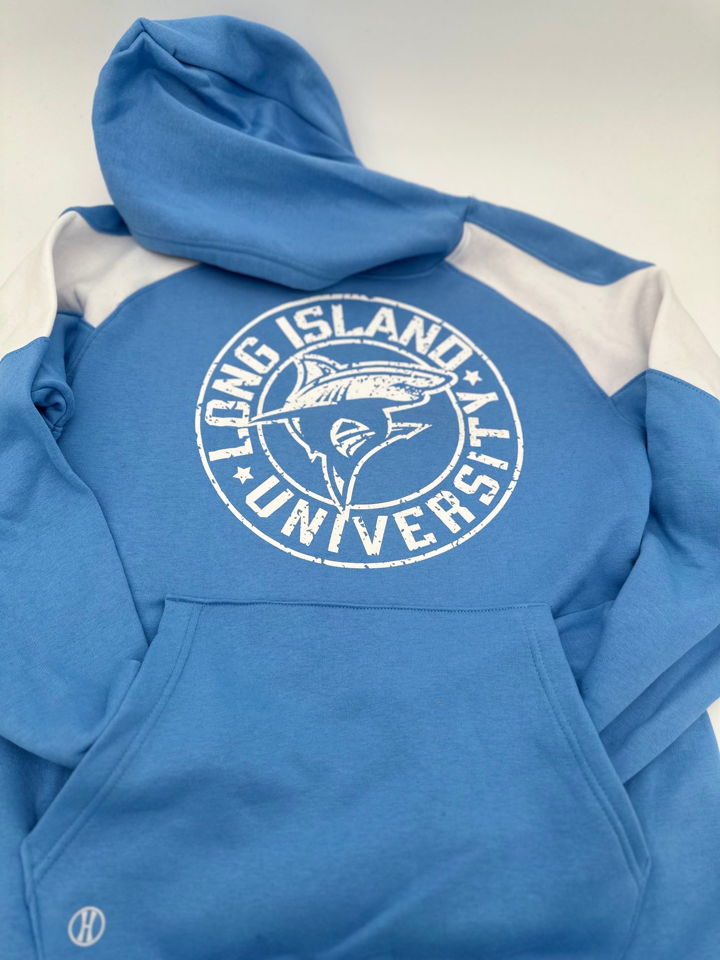 Hoodie Distressed Shark Logo