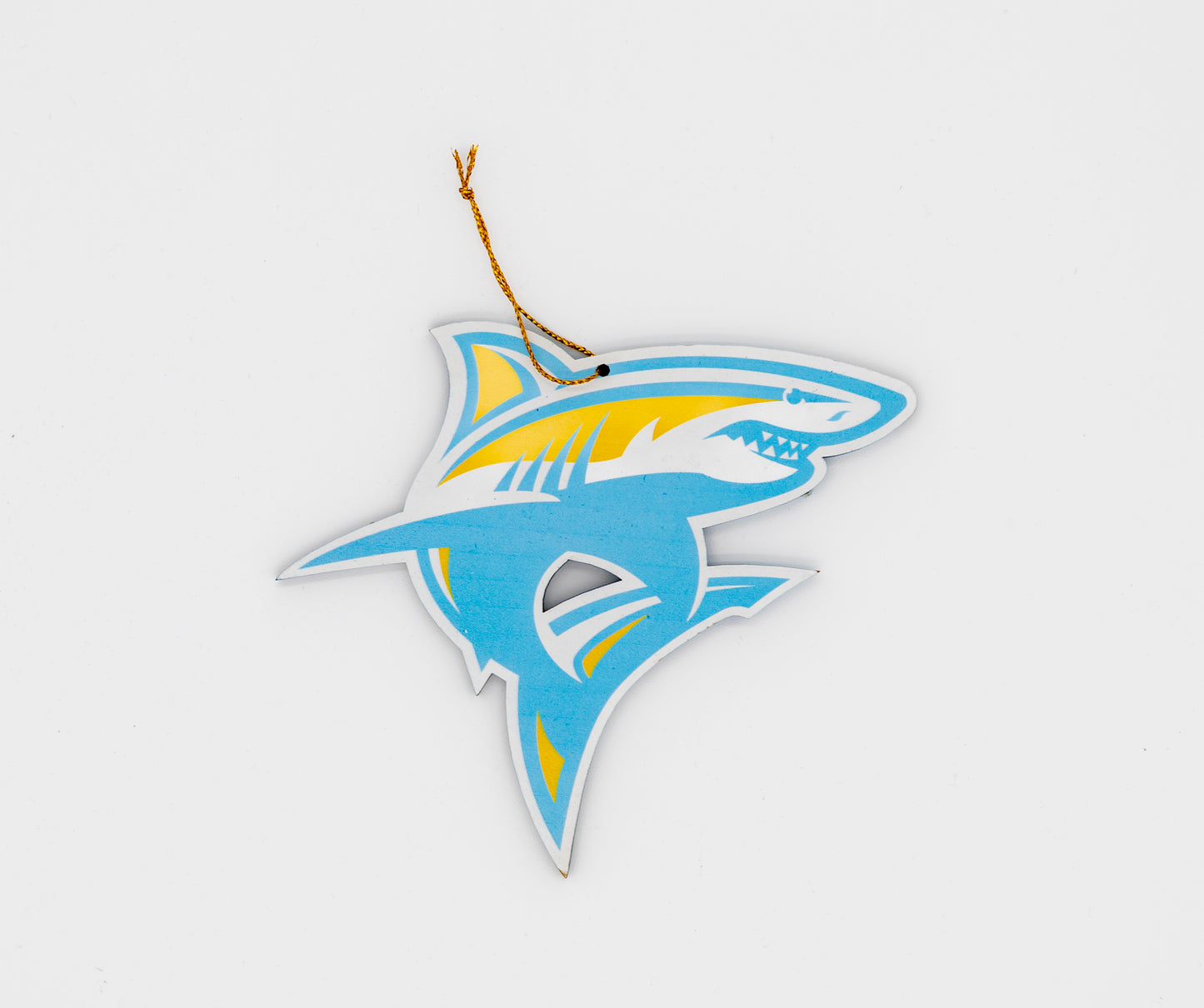 5" Shark Wooden Ornament