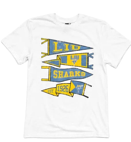 Pennant White Tee