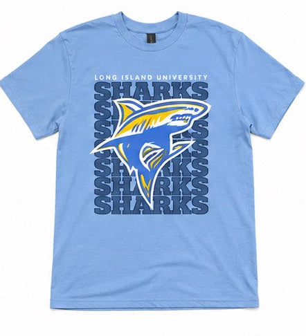 Blue Shark Background Tee