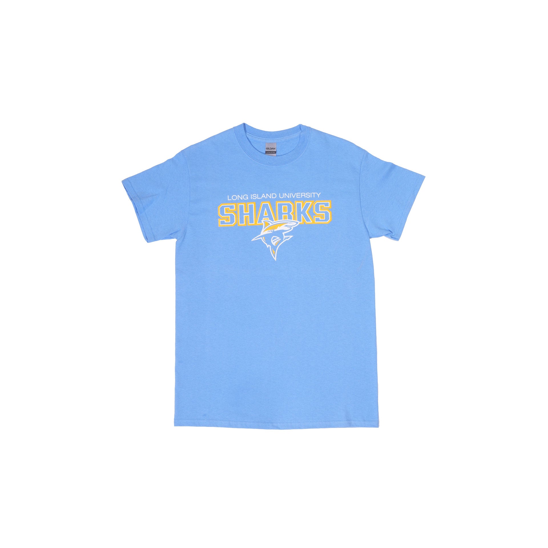 Short-Sleeve Shirt | Sharks Wordmark and Logo – LIU Shark Nation