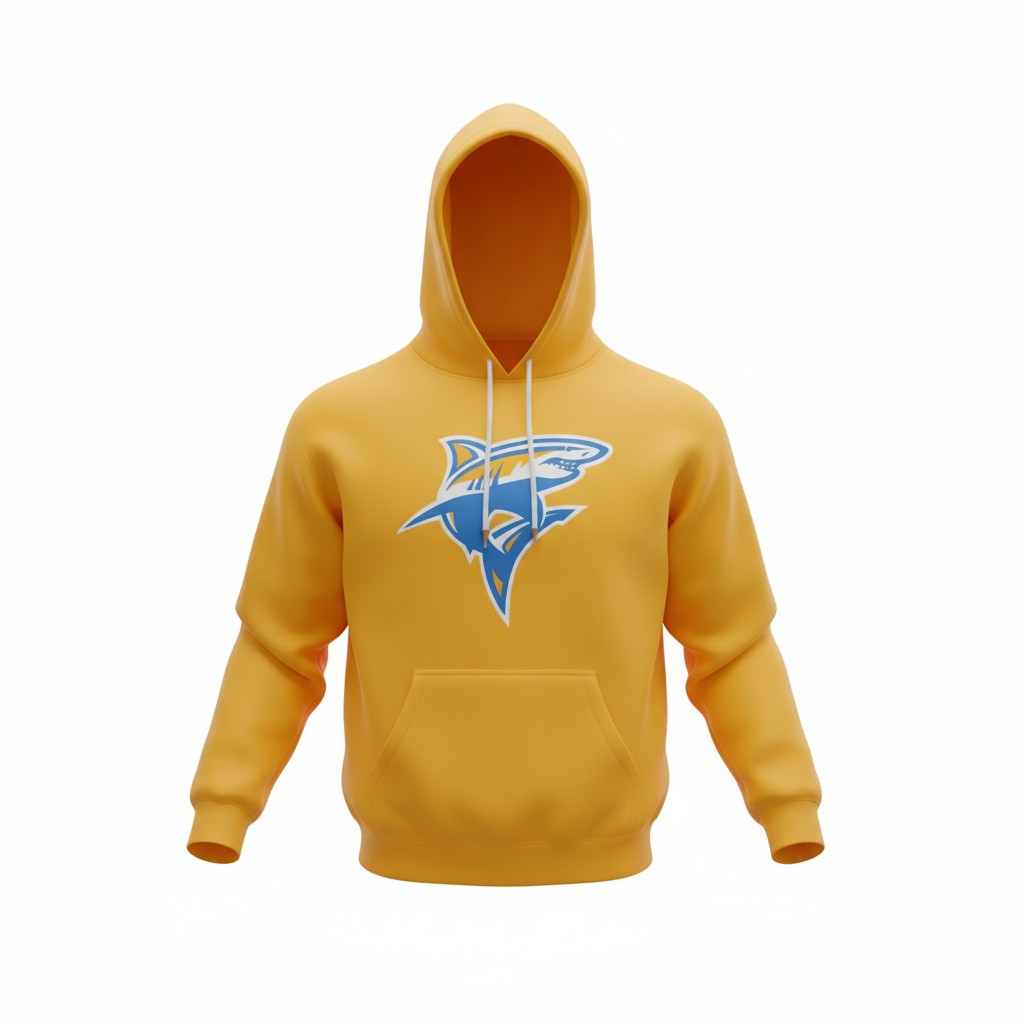 Hoodie Gold Shark