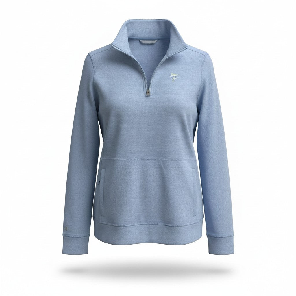 Women's Quarter Zip Embroidered Shark