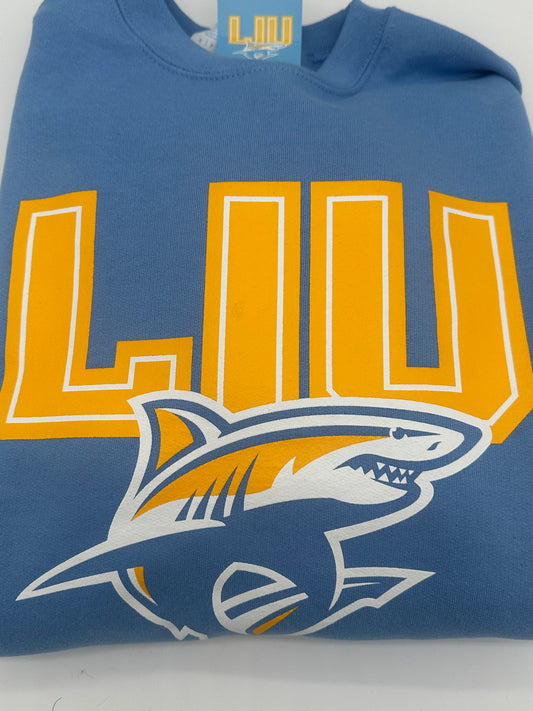 Crew Neck - LIU with Shark Image