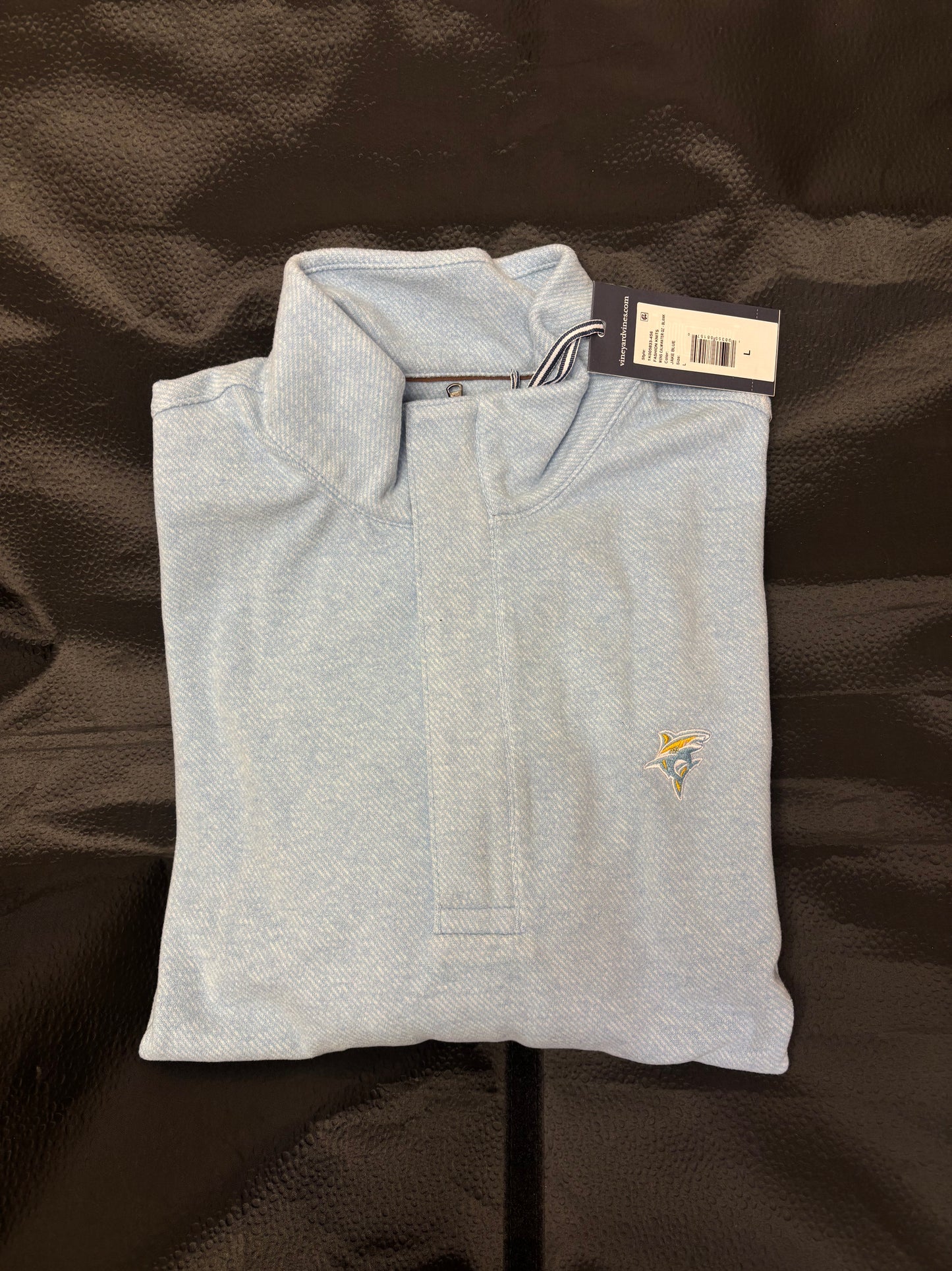 Vinyard Vines Blue Qtr Zip Covered