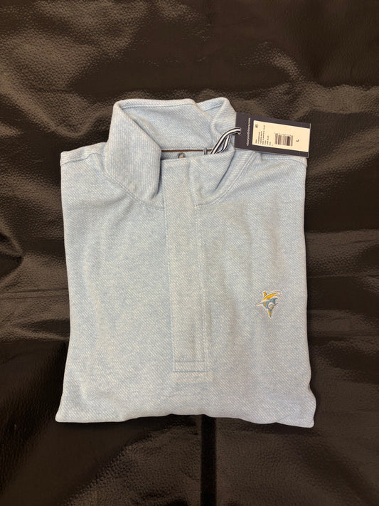 Vinyard Vines Blue Qtr Zip Covered