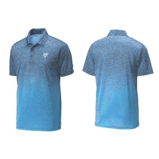 Ombre Heather Performance Polo