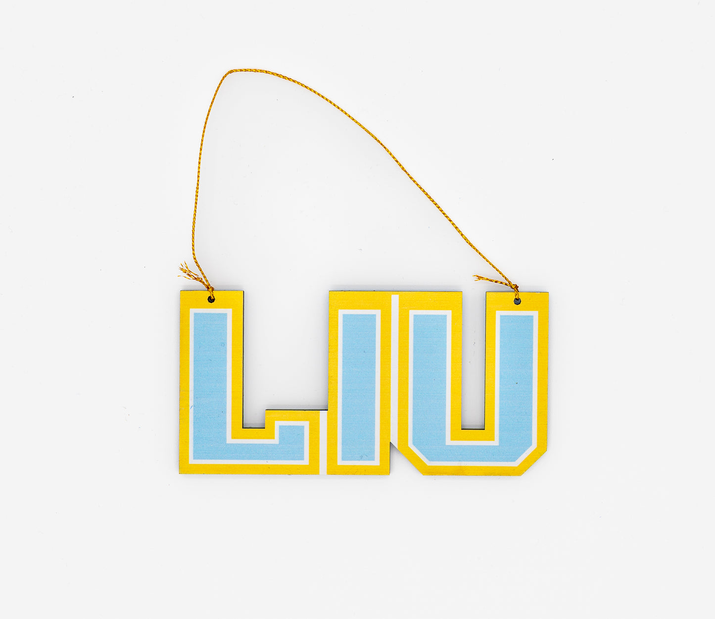 5" LIU Wooden Ornament